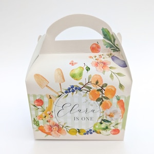 FARMERS MARKET Fruit and Veg Personalised Children’s Party Box Wedding Bridal Shower Baby Shower Gift Bag Favour