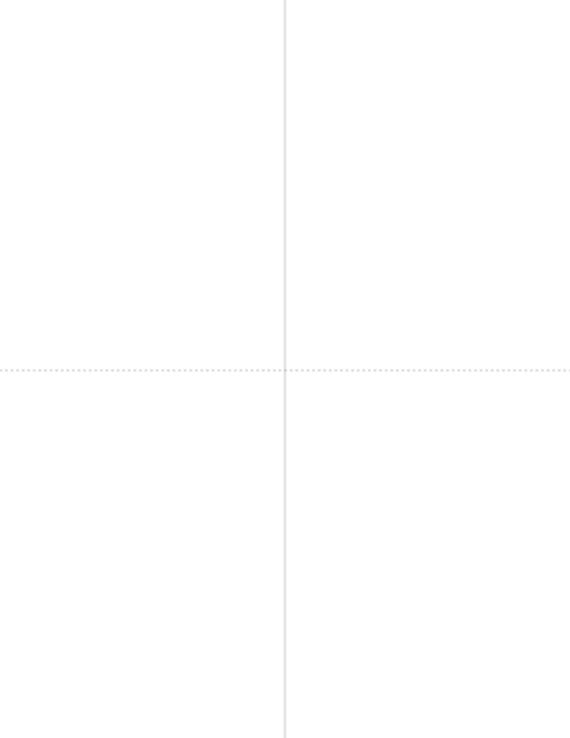 Two Greeting Card Templates for Creating Two A2 Size Cards On One Piece of Cardstock - Both Portrait & Landscape Card Templates Included