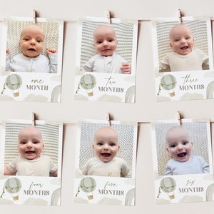 Mr Onederful First Year Photo Banner, Hot Air Balloon 1st Birthday Milestone Photos, First Year Monthly Photo Banner, 1st Birthday Decor