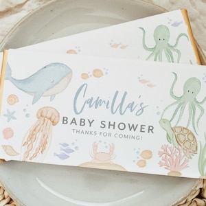 Under the Sea Chocolate Wrapper Printable, Candy Bar Wrapper Template ...