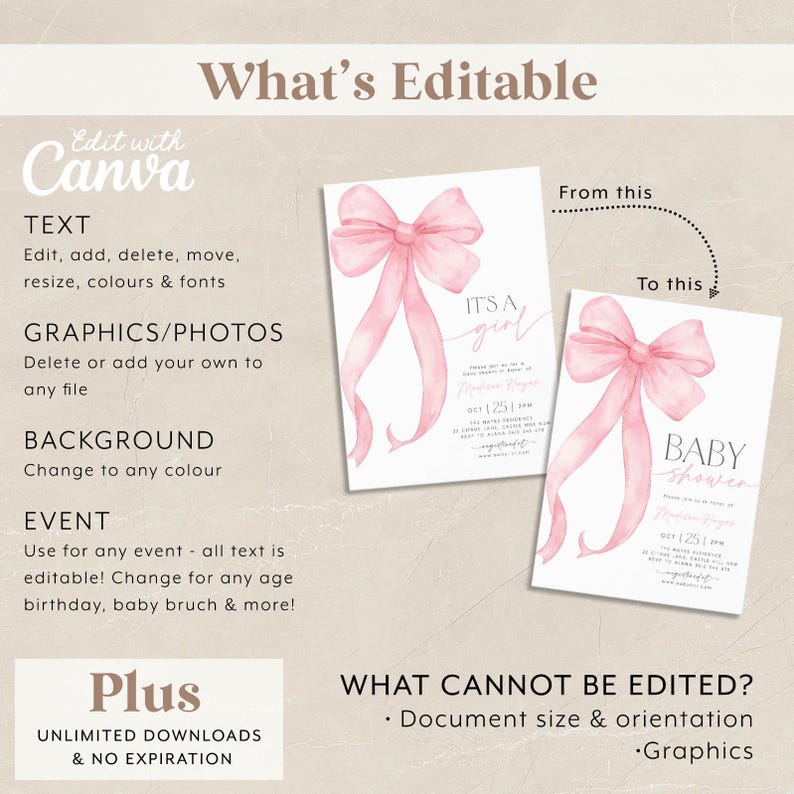 Pink Bow Baby Shower Games, Pink Bow Games Printable, Pink Bows Girl Baby Shower Games Bundle, Pink Ribbon, Minimalist Baby Party Games Pack Bild 6