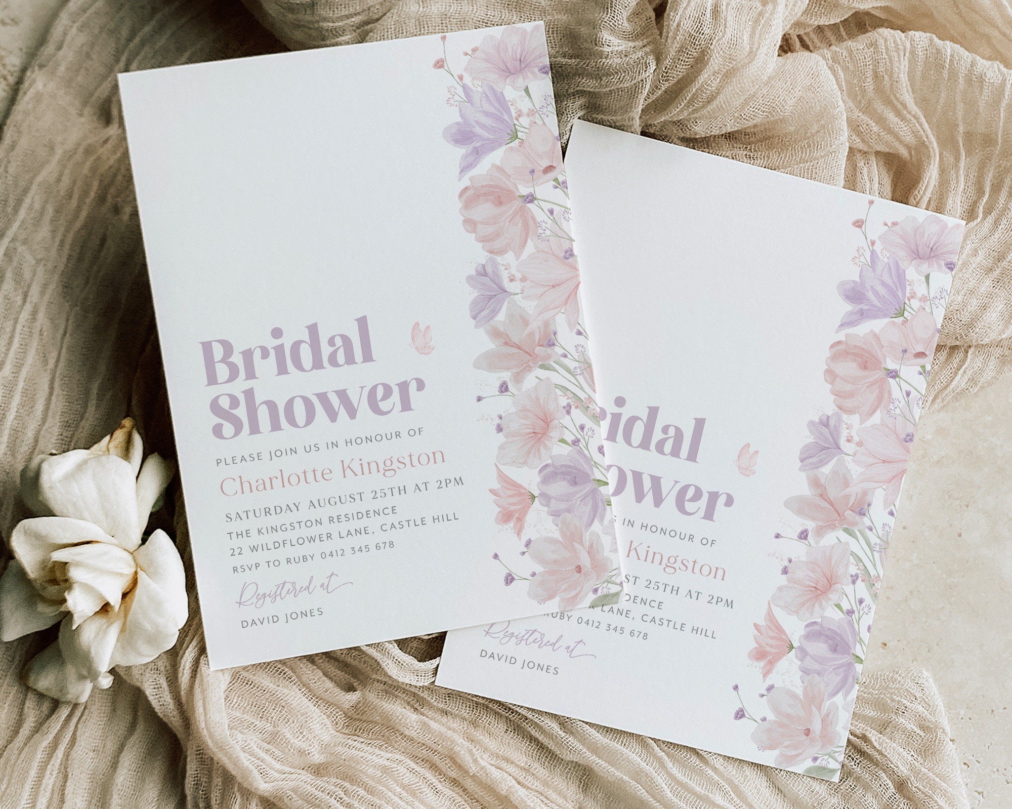 David bridal shop invitations