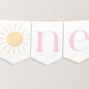 Sun One High Chair Banner Printable, 1st Birthday Banner High Chair, Birthday Decor, Sun Chair Banner, Sunshine 1st Birthday High Chair