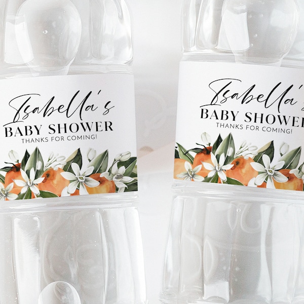 Cutie Water Bottle Label Etsy