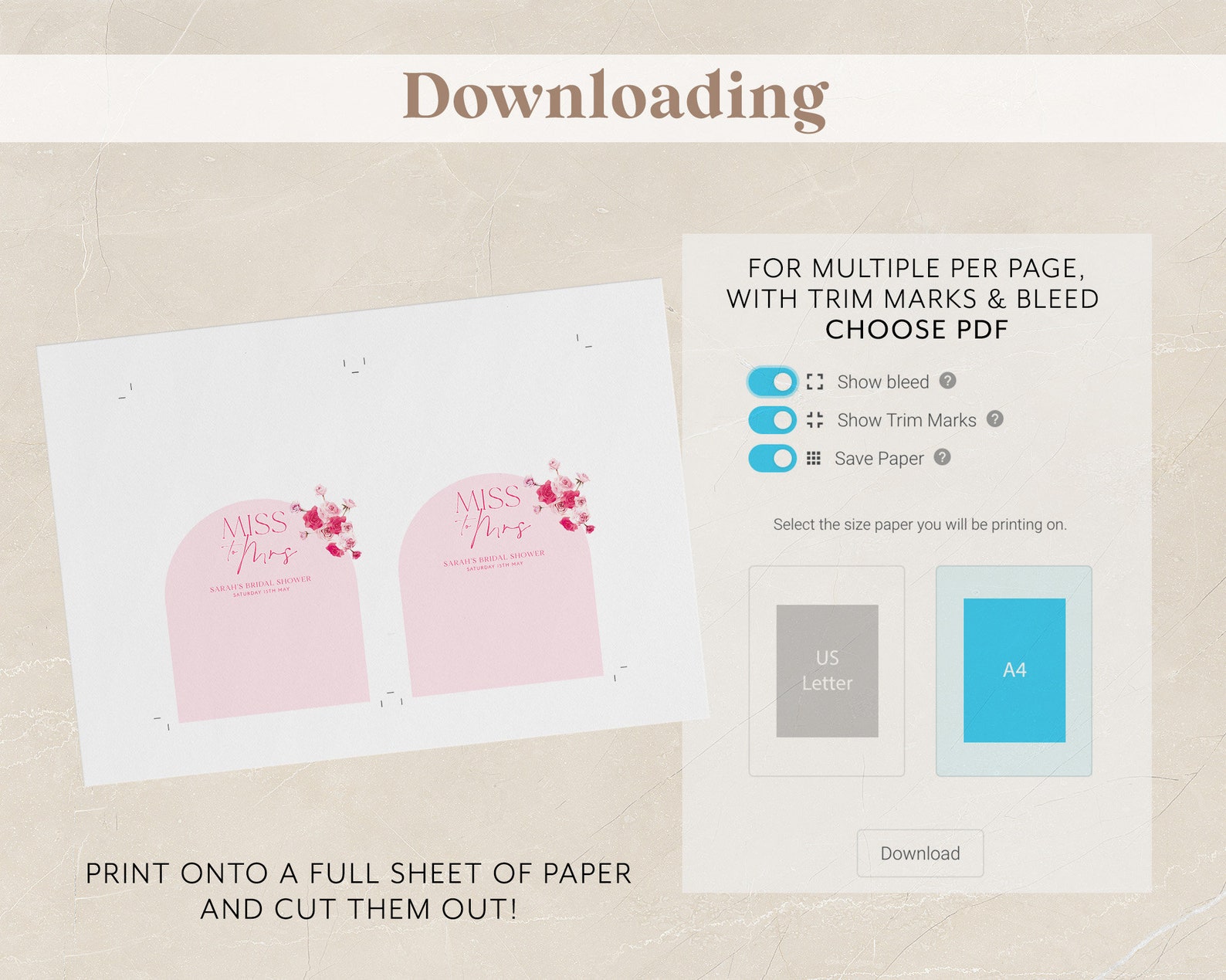 Pink Chocolate Wrapper Template, Printable Candy Bar Wrapper, Bridal ...