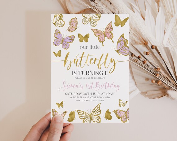 Birthday Girl Butterflies Card Birthday Girl Butterflies Card