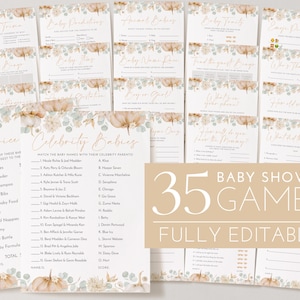 Pumpkin Baby Shower Games Gender Neutral, Little Pumpkin Fall Baby Shower Games Printable, Neutral Baby Shower Games, Fall Baby Shower Games