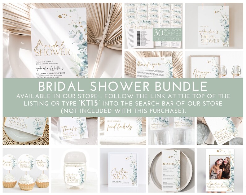 Greenery Cupcake Toppers Bridal Shower Cupcake Toppers Etsy