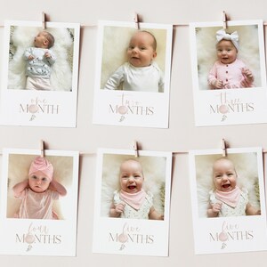 ONEderful First Year Photos, 1st Birthday Milestone Photos, First Year Month Photos, Monthly Photo Banner, ONEderful Birthday Decorations