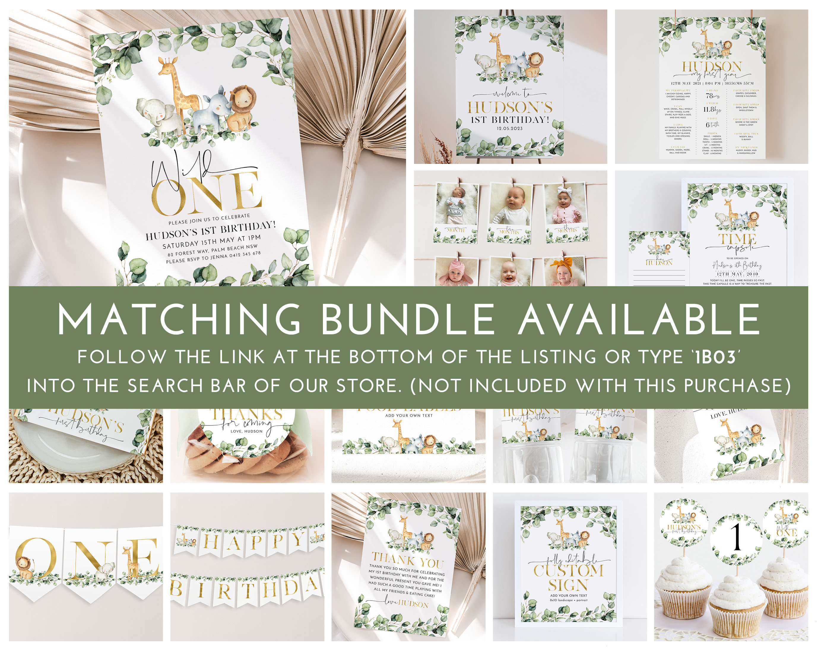 Wild One Food Labels Safari Food Label Card Food Tent Card | Etsy