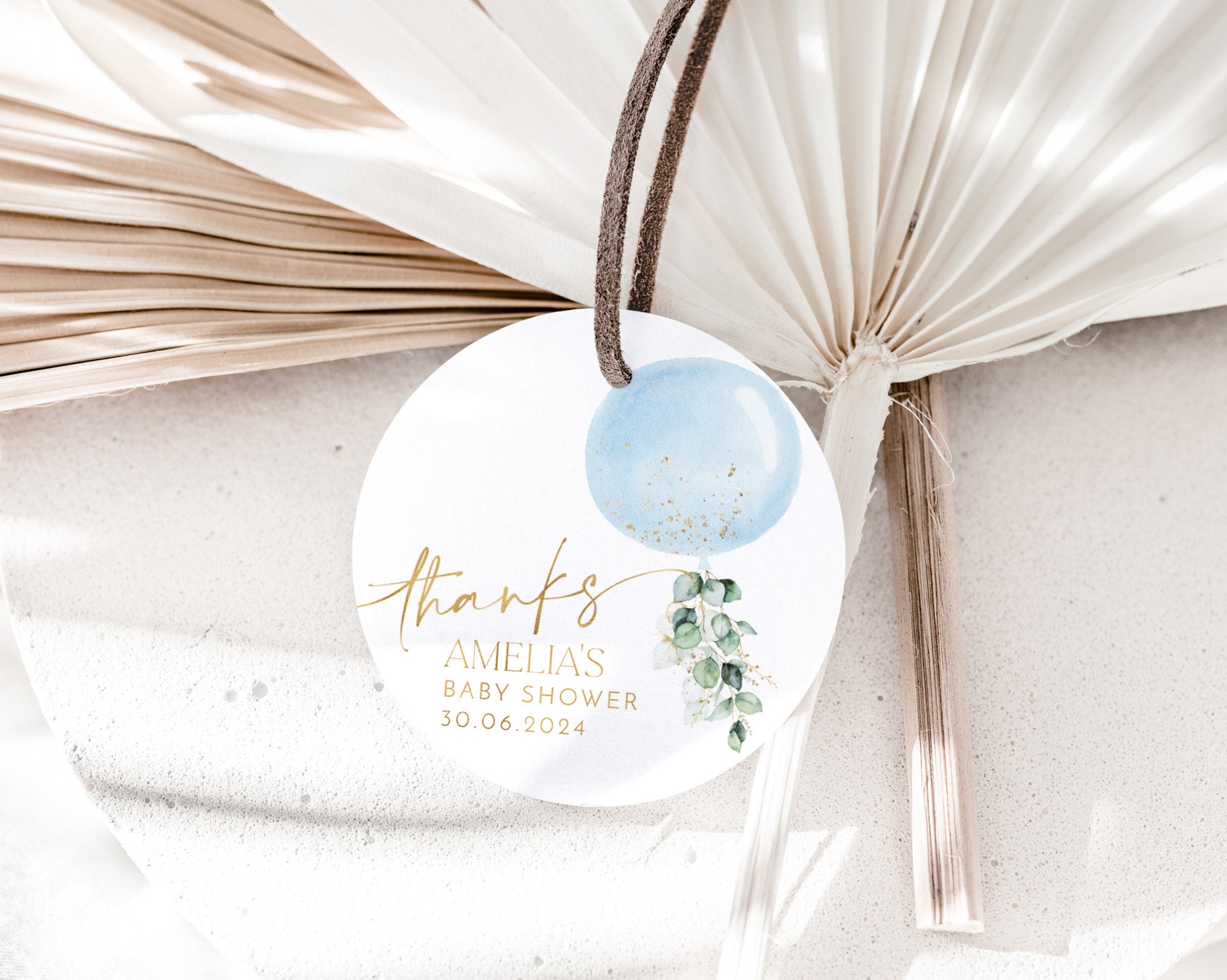 Printable Favour Tags Boy Editable Tags Blue Baby Shower Etsy