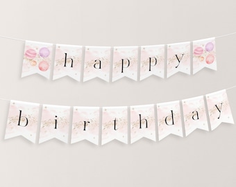 Banderole Joyeux Anniversaire Bannière Joyeux Anniversaire 200x110 Cm - Décoration De Fête - Polyester - Pour Intérieur/Extérieur Gonfleur Matelas Gonflable