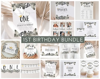 Wild Things 1st Birthday Invitation Bundle, Printable Wild Things Invitation, Wild Things 1st Birthday Decor, Where The Wild Things Are