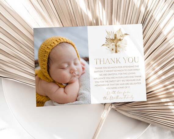 Thank You Card Template Printable Thank You Card Instant - Etsy