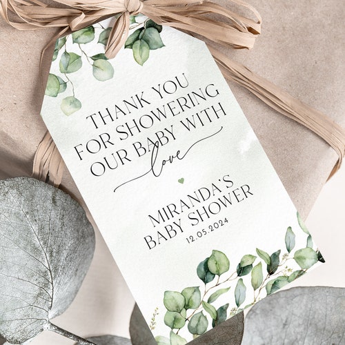 Printable Favour Tags Editable Tags Blue Baby Shower Favor Etsy