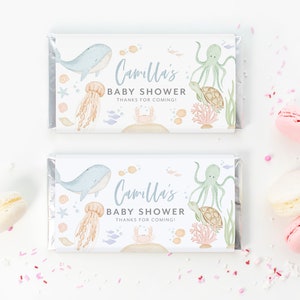 Under the Sea Chocolate Wrapper Printable, Candy Bar Wrapper Template ...