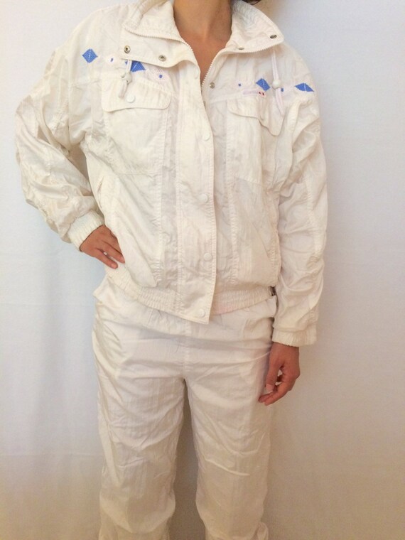 90s windbreaker jumpsuit