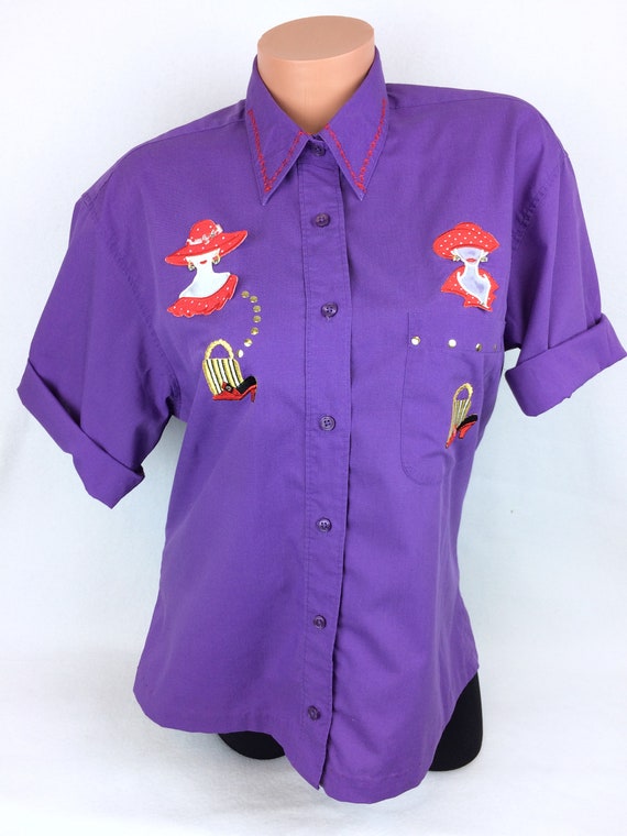 elegant purple blouse