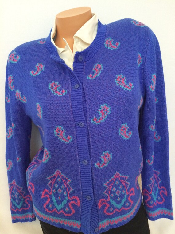 paisley cardigan