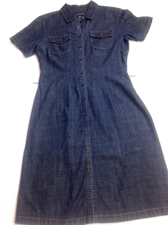 ann taylor denim dress