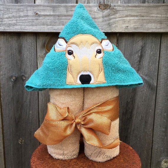 deer hooded towel