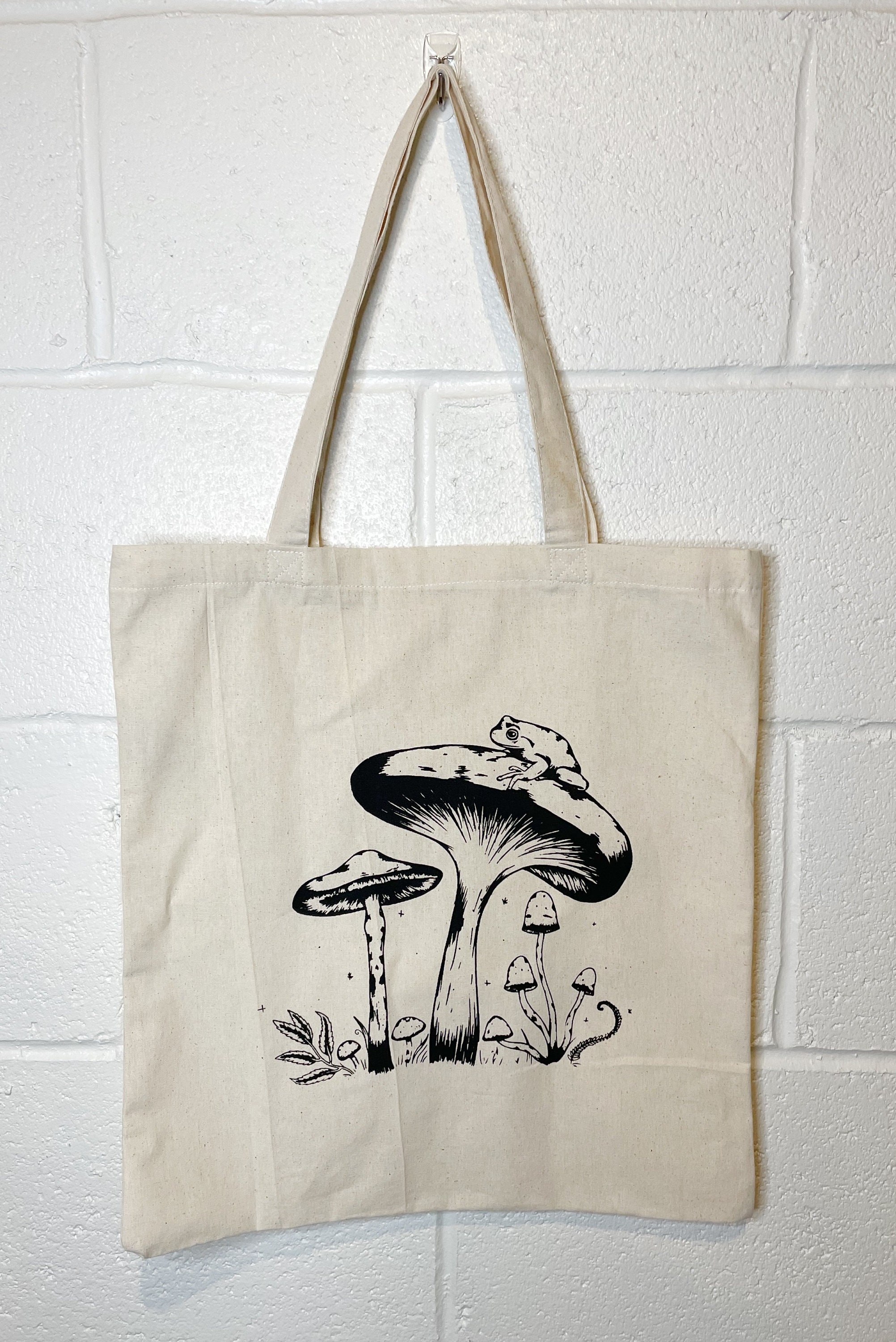 Mushroom Tote Bag Screen Printed Tote Bag | Etsy