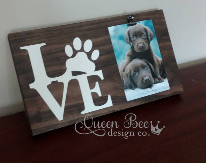 Picture Frames Queen Bee Designs Co Dog Picture Frame Pet Love Paw