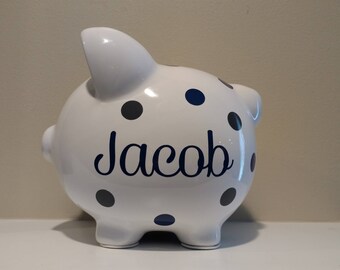 Ring Bearer Gift.Piggy Bank Personalized.Custom Piggy Bank.Baby Shower Gift.Piggy Bank.Girl Bank.Boy Bank.Baby Bank.Nursery.Birthday Gift.