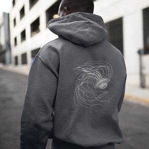 Jellyfish Hoodie, Jellyfish Sweatshirt, Unisex Ocean Sweatshirt, Protect Our Ocean Shirt, Save the Ocean, #HealthySeasHealthyShores