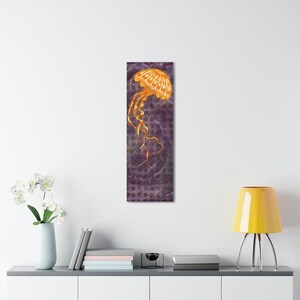 Seafarer - Jellyfish Canvas Gallery Wrap, Jellyfish print, Ocean animals, Jellyfish art, #HealthySeasHealthyShores