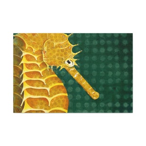 Briny Pegasus - Seahorse Canvas Gallery Wrap, Seahorse print, Ocean animals, Seahorse art, #HealthySeasHealthyShores