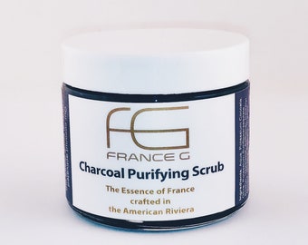 Charcoal Purifying Scrub detoxifying with coconut