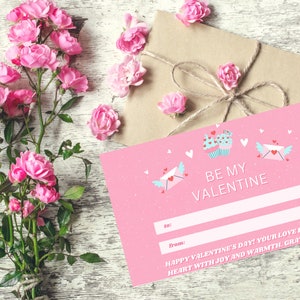 Valentines Day Card, Romantic Valentines Day, Valentine&#39;s Gift, Be My Valentine, Anniversary Gifts, Card for Partner, Valentine&#39;s Day Card