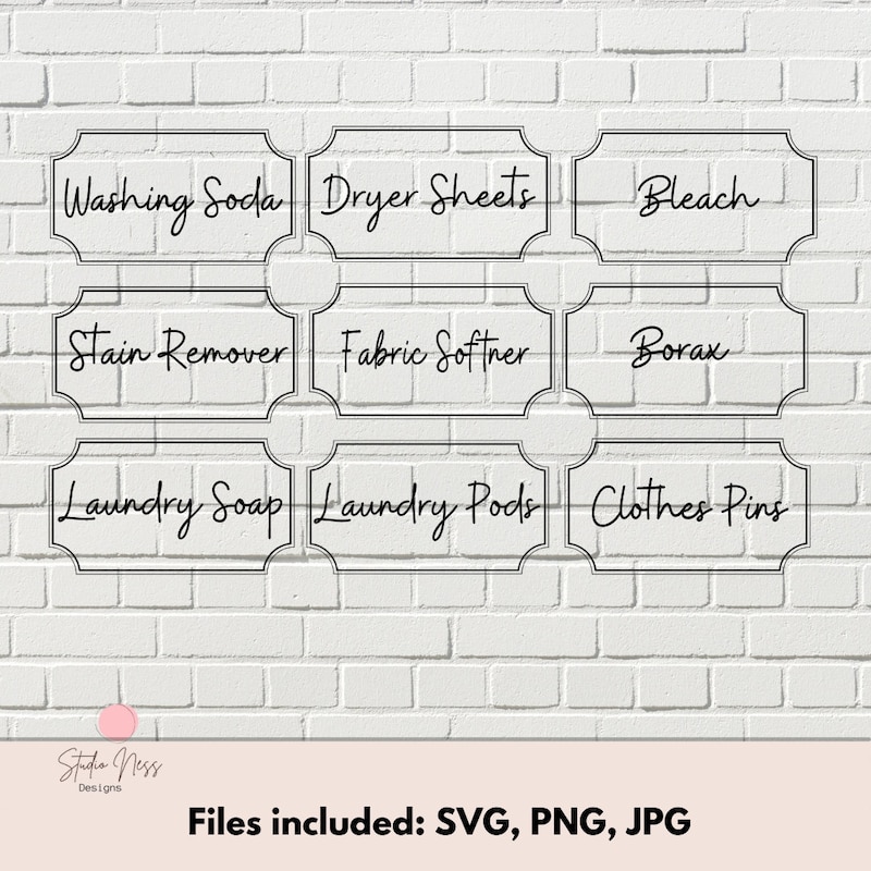 Laundry Labels for Jars - Etsy