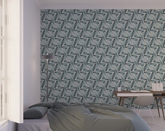 Peel and stick wallpaper,geometric wallpaper,removable wallpaper,sage green wallpaper,temporary wallpaper,modern wallpaper