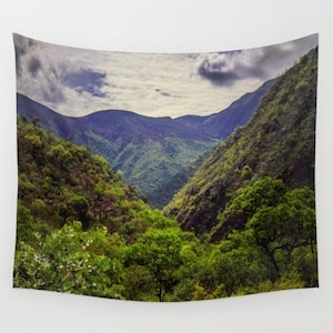 Jungle traveler tapestry,scenic tapestry, rainforest tapestry,mountain tapestry,nature wall hanging