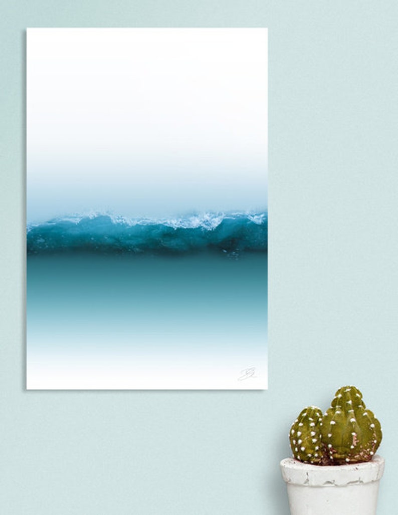 photography print,wave,ocean,minimalist,sea photo Art print,nature art print,photo,poster,wall art print,modern art print Section of love
