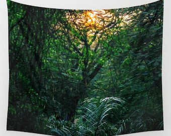 summer forest tapestry,Nature Tapestry,forest tapestry,nature wall hanging,photo tapestry