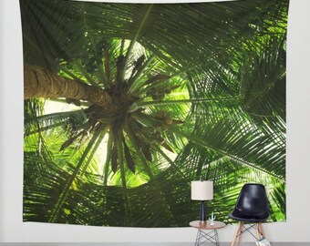 Palm tree Wall Tapestry,Wall Décor,tropics photography,nature tapestry,nature wall hanging
