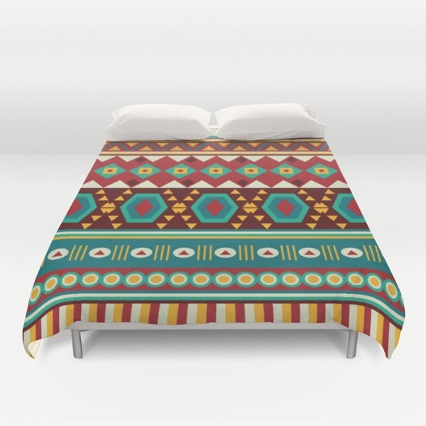 Geometric Duvet Etsy
