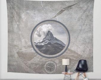 Mountain wall tapestry,nature tapestry,mountain photography,landscape tapestry,nature wall decor