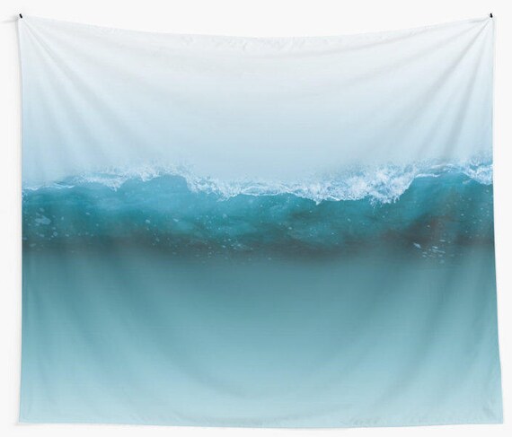 Ocean tapestry, Wave wall hanging,nature tapestry,nautical tapestry,beach home decor,wave tapestry
