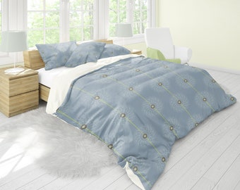 Dandelions Duvet cover,Bedding set,King duvet cover, Floral comforter,Flower pattern, Queen bedding