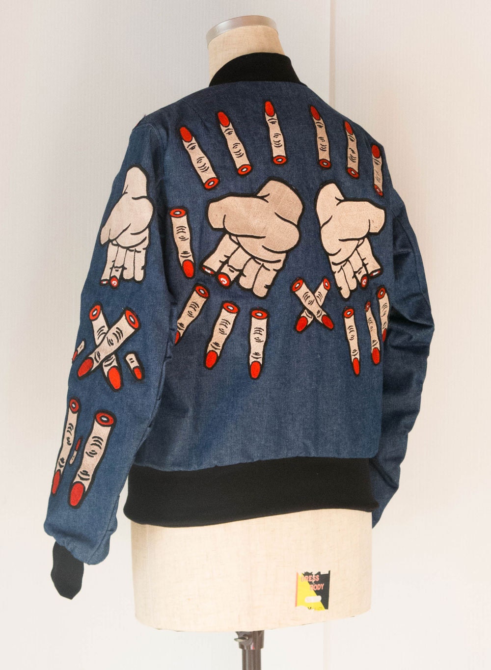 Finger Jacket denim Etsy