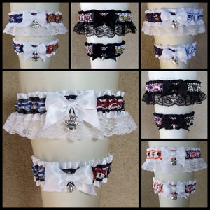 House Divided Garter or Set / custom half and half for your favorite football baseball basketball teams Sports Wedding or Bridal Shower Gift