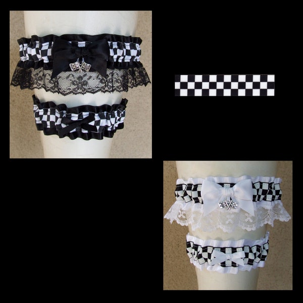 Purple Metallic Garters (set of 2)