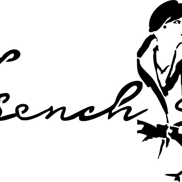 Stencil stencil stencil "Franse touch"