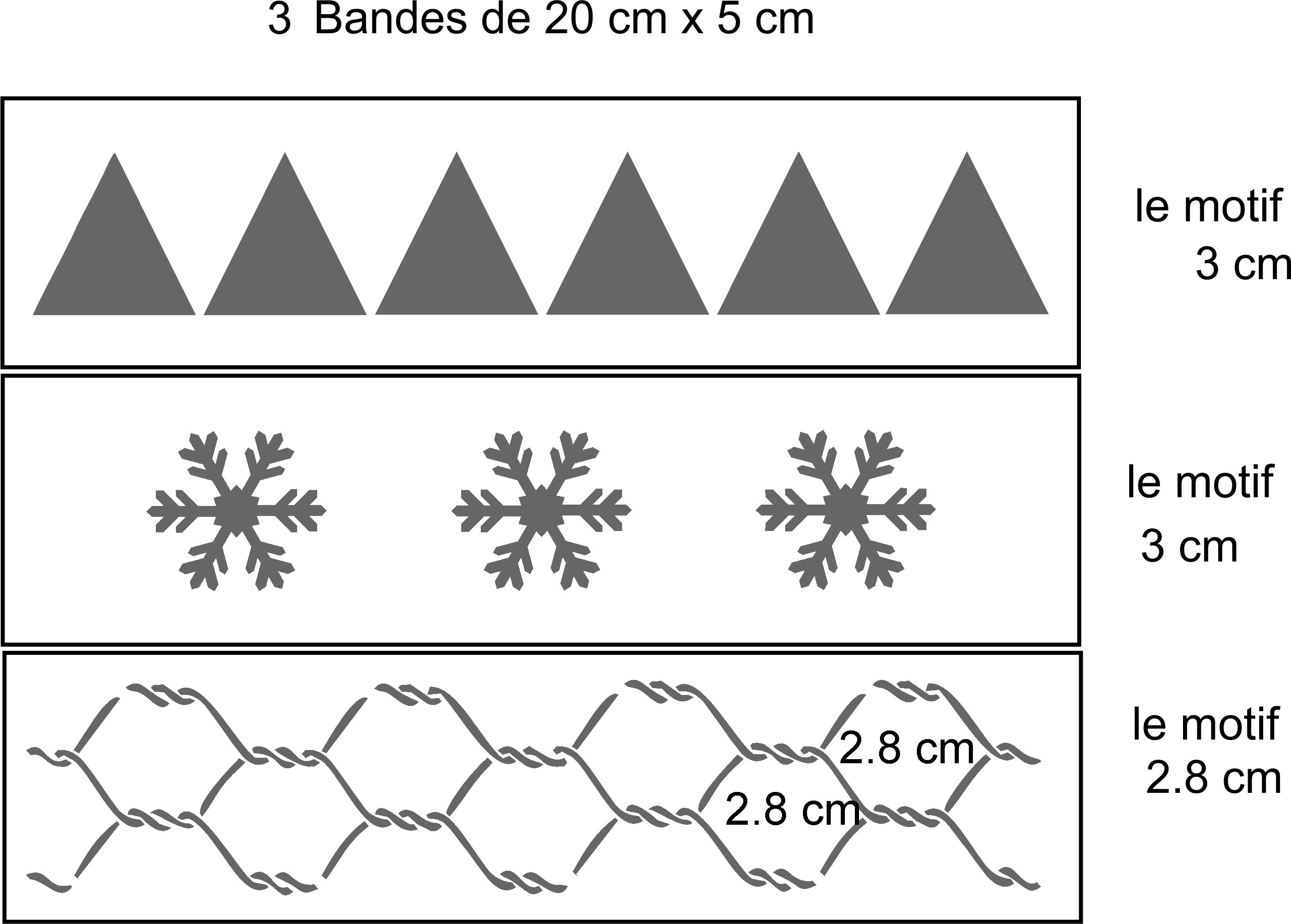 Pochoir Stencil Ensemble de 3 Pochoirs A