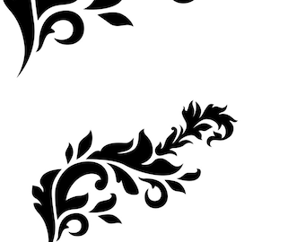 Stencil, French touch stencil "Arabesque ornament" romantic charm decoration, ornament for dresser