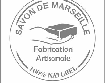 Pochoir stencil "Savon de Marseille"
